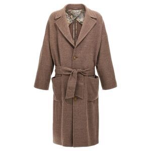 Etro Men Single-Breasted Wool Coat